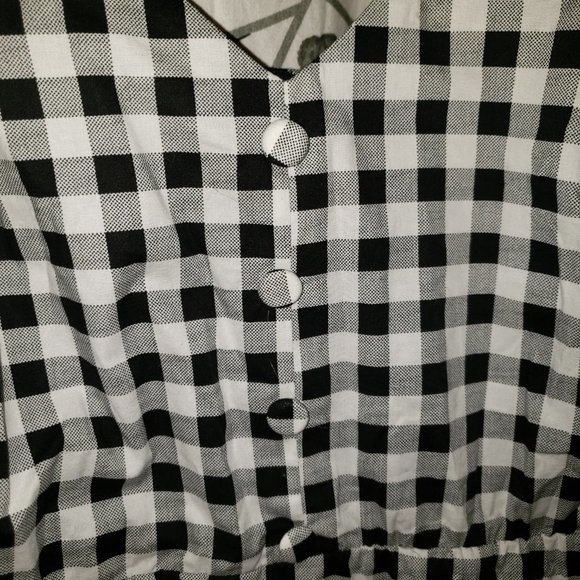 28W NWT Torrid Retro Chic Gingham bow strap dress 28W built-in tulle underskirt - Picture 5 of 10